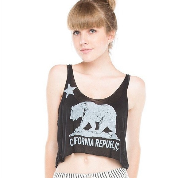 Brandy Melville California Republic Crop Tank Top - Picture 4 of 4